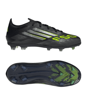 adidas F50 Elite FG Electric Stealth Kids Schwarz - schwarz