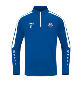 JAKO Power Sweatshirt Blau Weiss F400