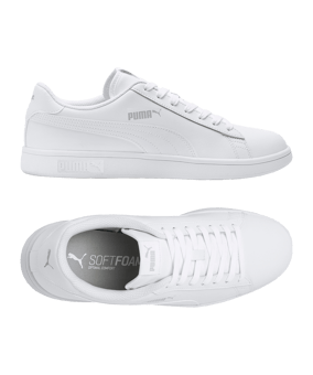 PUMA Smash v2 L Sneaker Weiss F07 - weiss