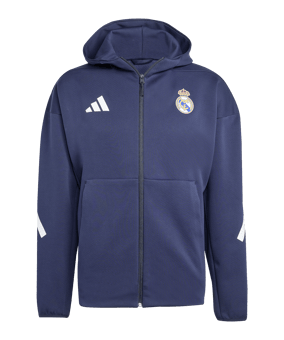adidas Real Madrid Anthem Jacke Blau - blau