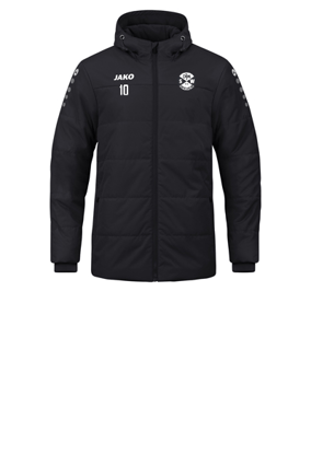 JAKO Team Coach Kapuzenjacke Schwarz F800