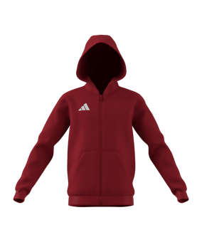 adidas Entrada 26 Kapuzenjacke Kids Rot - rot