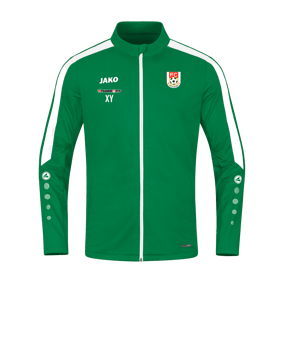 JAKO Power Polyesterjacke Grün Weiss F200
