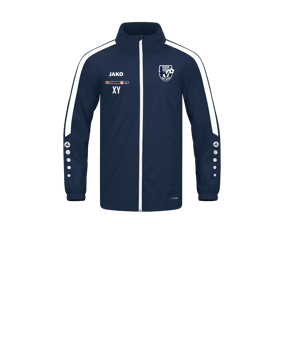 JAKO Power Allwetterjacke Kids Blau Weiss F900