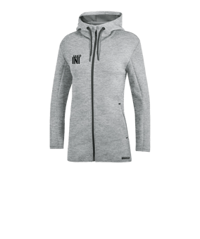 JAKO Premium Basic Kapuzenjacke Damen Grau F40