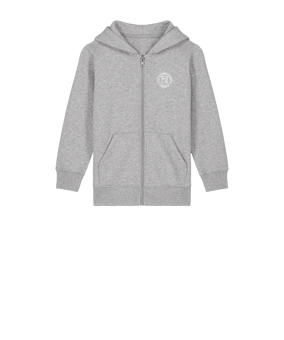 Merch Mini Cultivator 2.0 Zip-Hoodie Kids Heather Grey | #justlogo1c
