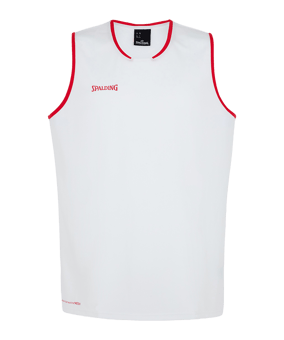 Spalding Move Tank Top Weiss Rot F06 - weiss