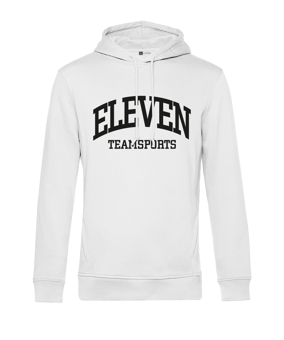 11teamsports ELEVEN Hoody Weiss Schwarz - weiss