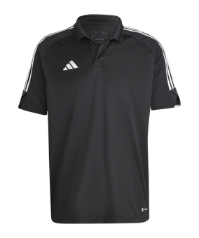adidas Tiro 23 Poloshirt Schwarz - schwarz