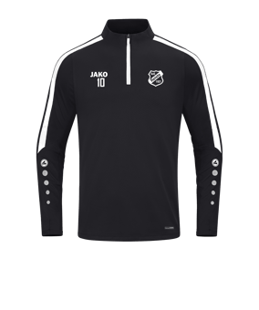 JAKO Power Sweatshirt Schwarz Weiss F800