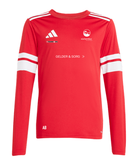 adidas Squadra 25 Trikot Langarm Kids Rot