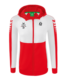 Erima Six Wings Kapuzenjacke Damen Rot