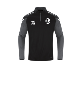 JAKO Performance Ziptop Kids Schwarz Grau F804
