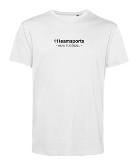 11teamsports 100 Prozent Football T-Shirt Weiss - weiss
