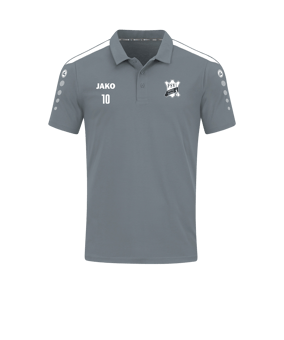 JAKO Power Poloshirt Grau Weiss F840