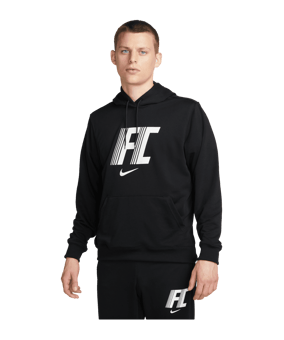 Nike F.C. Fleece Hoody Schwarz F010 - schwarz