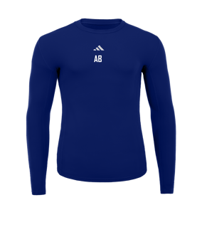 adidas Techfit Longsleeve Blau