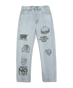 Obey Taylor Denim Jeans Hose Damen Lila - lila