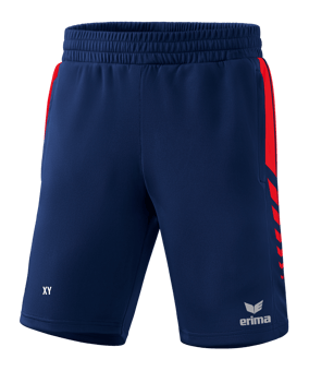 Erima Six Wings Worker Short Kids Dunkelblau Rot