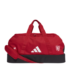adidas Tiro League Duffel Bag Gr. M Rot Weiss