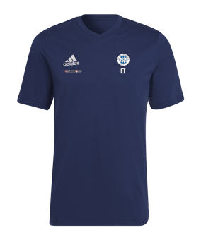 adidas Entrada 22 T-Shirt Blau