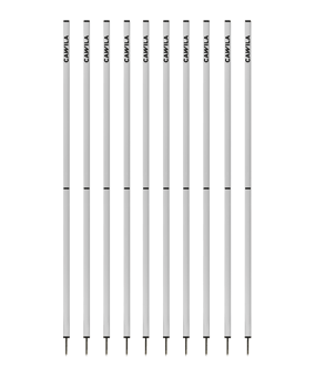 Cawila ACADEMY Slalomstangen 10er Set (33mmx170cm) Weiss - weiss