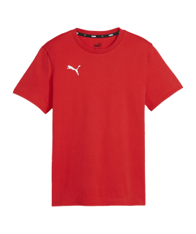 PUMA teamGOAL Casuals T-Shirt Kids Rot Weiss F01 - rot