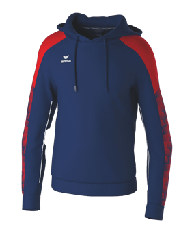 Erima Evo Star Hoody Kids Blau Fnewnavyrot - blau