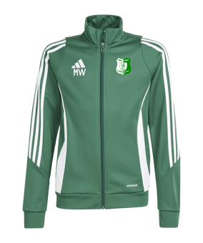 adidas Tiro 24 Trainingsjacke Kids Grün Weiss