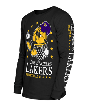 New Era NBA LA Lakers Oversized Sweatshirt Schwarz - schwarz