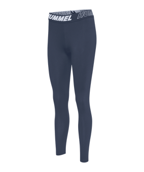 Hummel hmlTE Maja Mid Waist Leggings Damen F7954 - blau