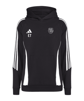 adidas Tiro 24 Hoody Kids Schwarz Weiss