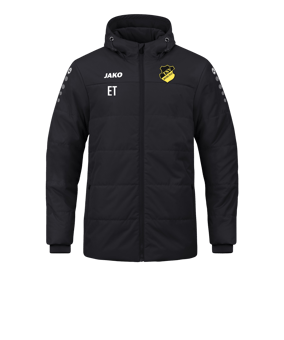 JAKO Team Coach Kapuzenjacke Schwarz F800