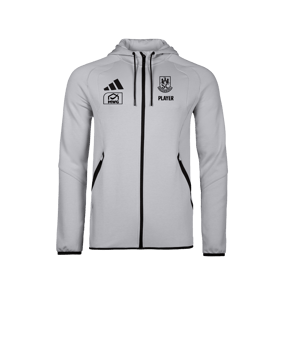 adidas Tiro Travel Hoody Grau