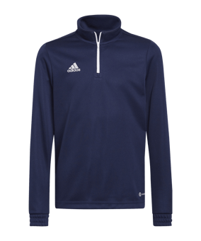 adidas Entrada 22 HalfZip Sweatshirt Kids Blau - blau
