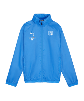 PUMA teamGOAL Allwetterjacke Kids Blau Weiss F02
