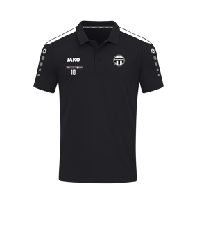 JAKO Power Poloshirt Schwarz Weiss F800