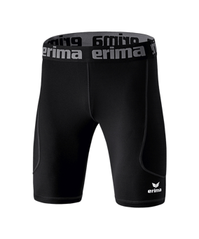 Erima Elemental Tight kurz Schwarz - schwarz