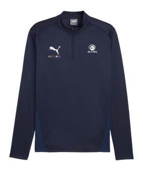 PUMA teamGOAL Training 1/4 Zip Sweatshirt Blau F06