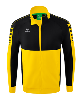 Erima Six Wings Trainingsjacke Kids Gelb Schwarz - gelb