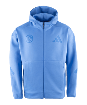 adidas FC Schalke 04 Z.N.E Kapuzenjacke Blau