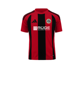 adidas Striped 24 Trikot Kids Rot Schwarz