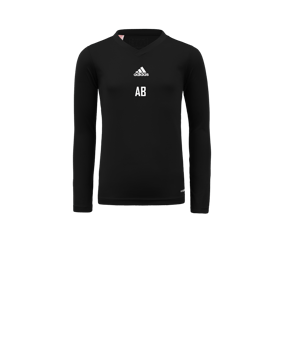 adidas Team Base Top langarm Kids Schwarz