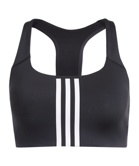 adidas 3S Pwim MS Sport-BH Damen Schwarz - schwarz