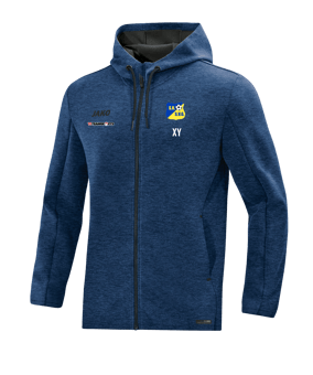 JAKO Premium Basic Kapuzenjacke Blau F49