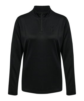 Hummel Active Pl Half Zip Sweatshirt Damen Schwarz F2001 - schwarz