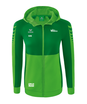 Erima Six Wings Kapuzenjacke Damen Grün
