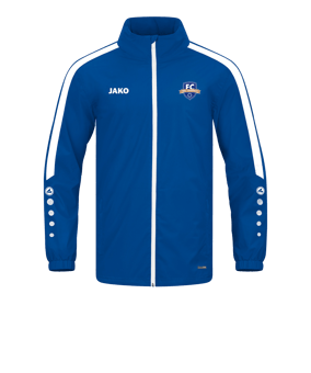 JAKO Power Allwetterjacke Blau Weiss F400