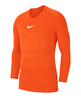 Nike Park First Layer Top langarm Orange F819 - orange