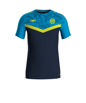 JAKO Iconic T-Shirt Blau Gelb F914